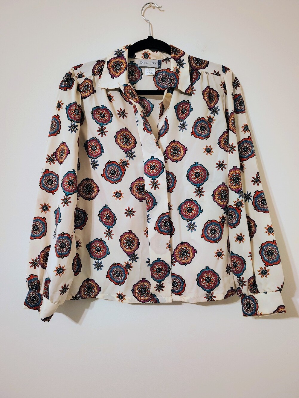 Authentic Vintage 1970s Diversity Floral Button-Up Shirt